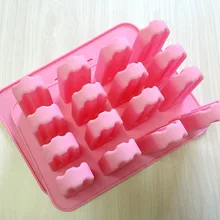 Кольцо Классический силиконовая, для фруктового льда плесень 16 кубовидной Форма мороженое формы с крышкой жаропрочная посуда, форма для выпечки тортов