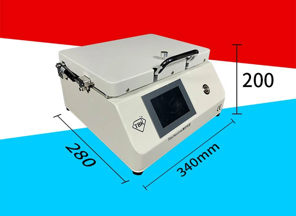 TBK 808 м мини 10 дюймов ламинатор Встроенный вакуумный насос для удаления пузырей для iPhone samsung lcd сенсорный экран стеклянный ламинатор