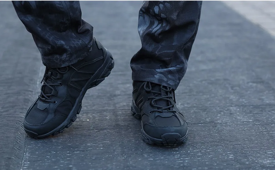 CQB мужские тактические ботинки зима пантера беговых Тактический Уличная обувь Мужская альпинистская обувь, Трекинговые ботинки Нескользящая амортизация сапоги