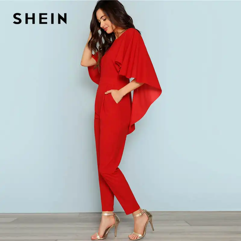 shein cape jumpsuit