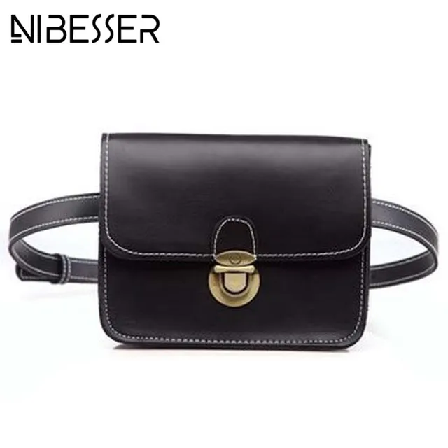 Nibesser Waist Bag Women Pack Leather Vintage Bags Nibesser Waist Bag Women Pack Leather Vintage Bags Designer Fashion Chest Belt