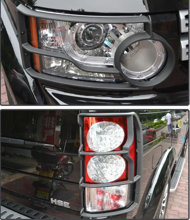 

NEW ABS Car ABS Front Headlight + Rear Tail Light Cover Trim For Land rover discovery 4 LR4 2010 2011 2012 2013