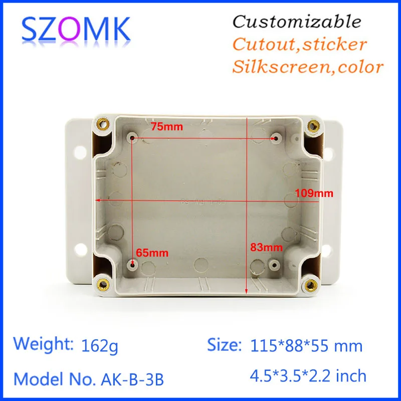 IP65 waterproof plastic enclosure for electronics instrument housing case plastic waterproof device box  (7)
