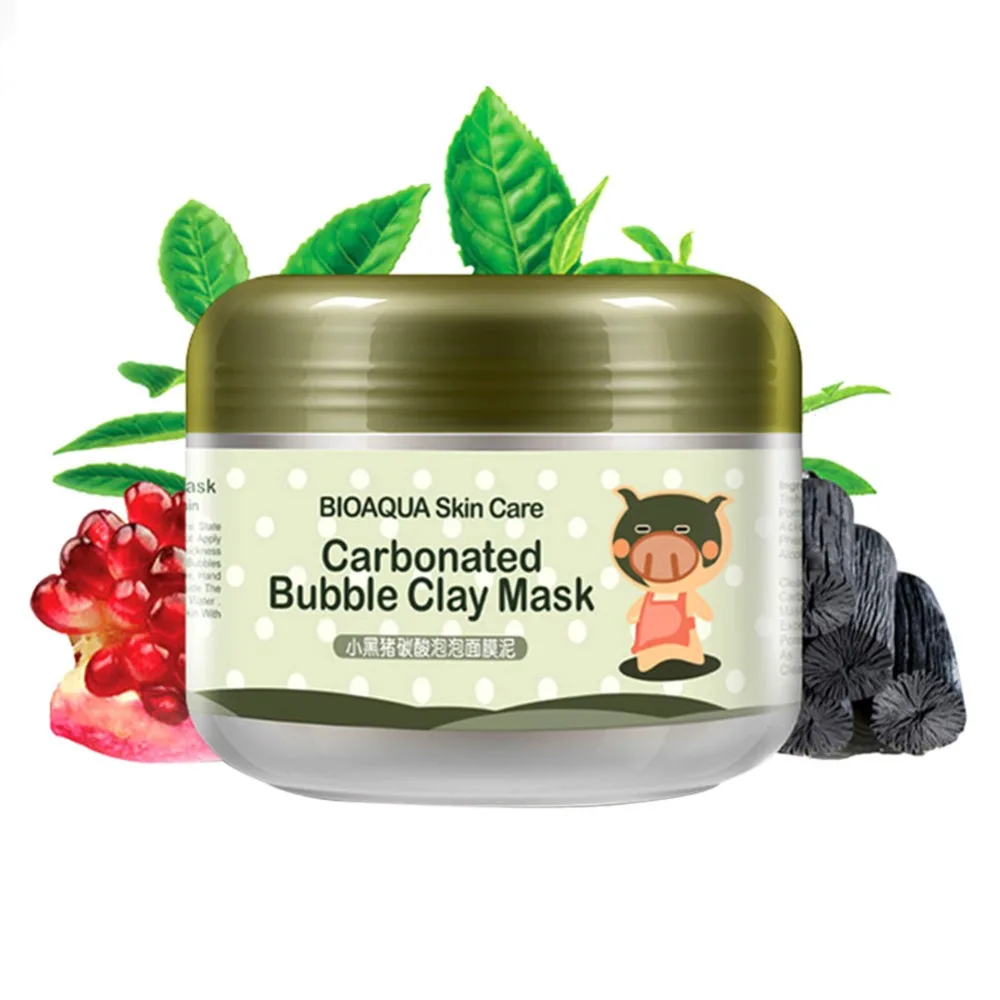 BIOAQUA Whitening Hydrating Moisturize Facial Mask Nutrition Oxygen Bubbles Carbonate Mud Mask