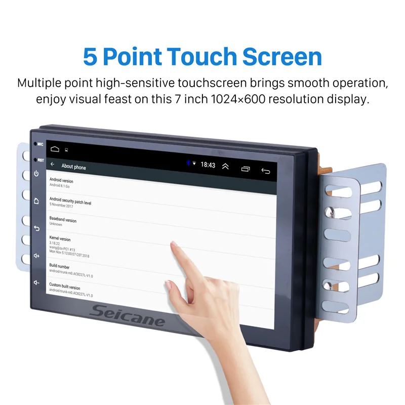  Seicane Android 81 7 pulgadas 2Din coche Universal Radio GPS Multimedia unidad reproductor para Nis