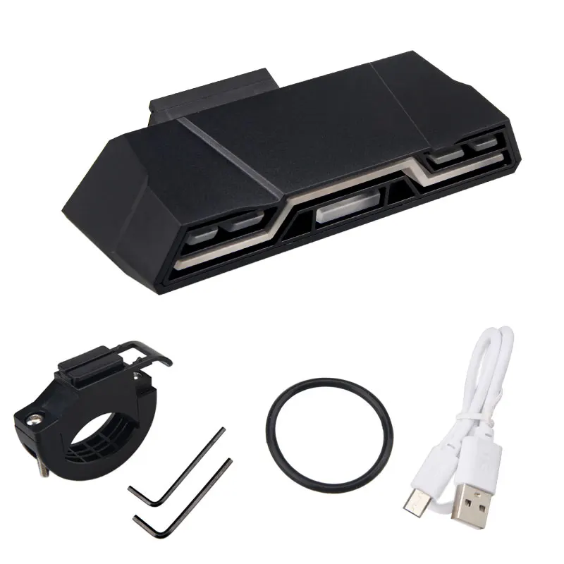 Cheap USB Bike Safety Taillight 3 Colors Bicycle Rear Lamp with Built-in 2000MAH Warning Light MTB Cycling Lantern 10