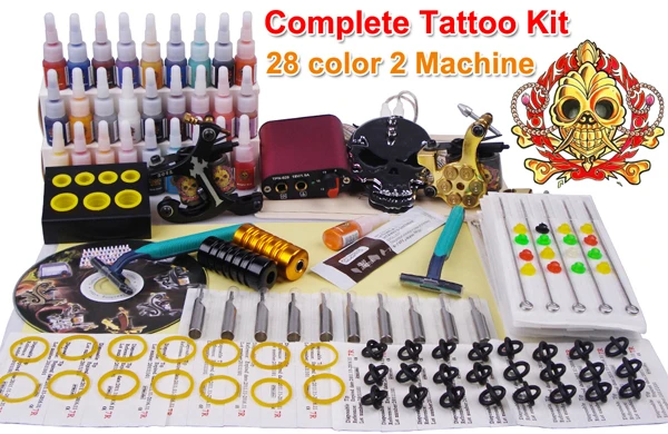 Ongewapend plastic Internationale Compleet tattoo kit 2 gun 28 tattoo inkt voeding meer spullen met YLT 101  tattoo kits goedkope gratis verzending|complete tattoo kit|tattoo  kitcomplete tattoo - AliExpress