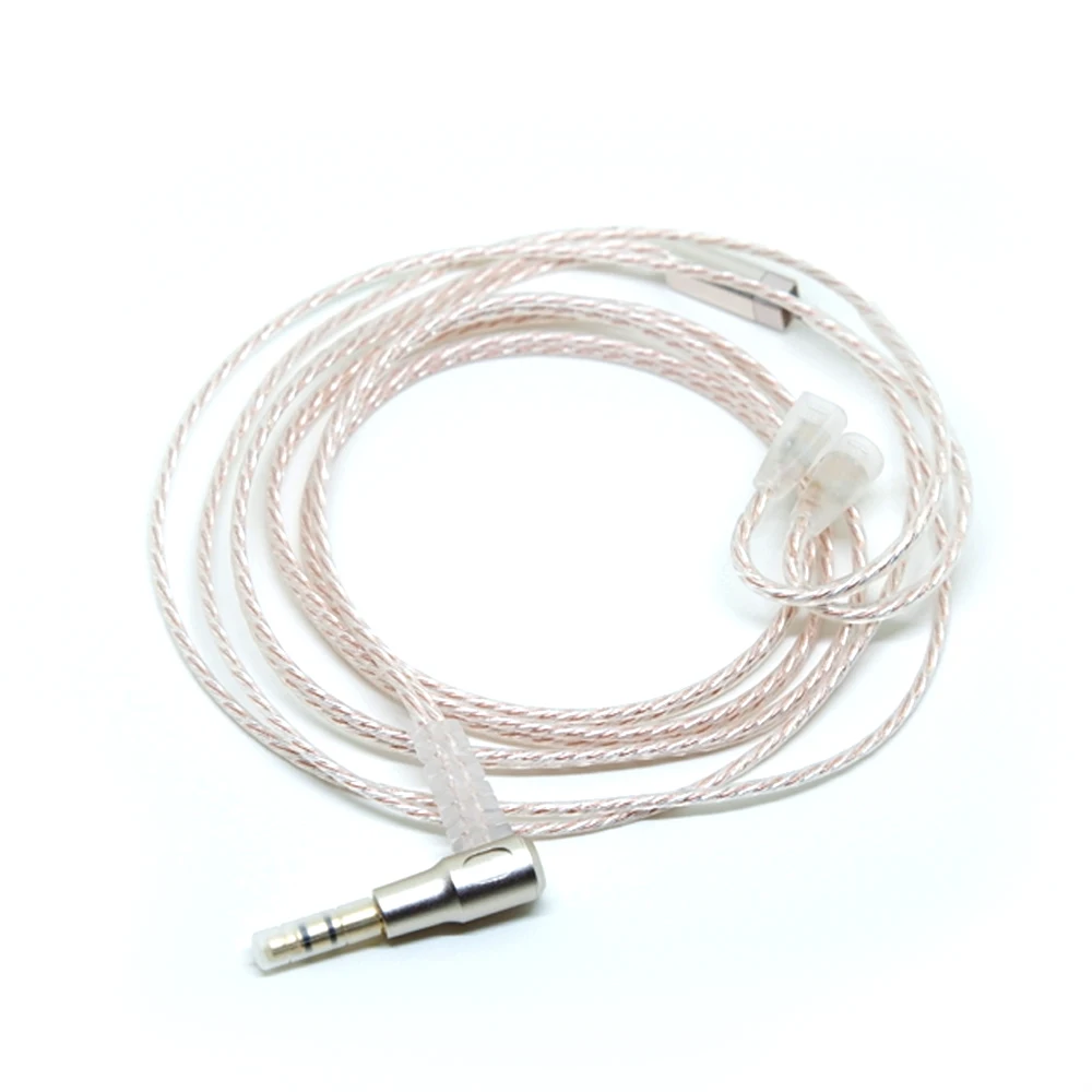 

FAAEAL New 4-core Silver-plated wire & 4-core OFC wire mixed twisted Replace Line Upgrade line DIY Earphone Cable For IE8I IE80