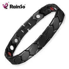Новое поступление Титан здоровье и гигиена Ele для мужчин ts браслет для магнитный черный покрытием OTB-1286
