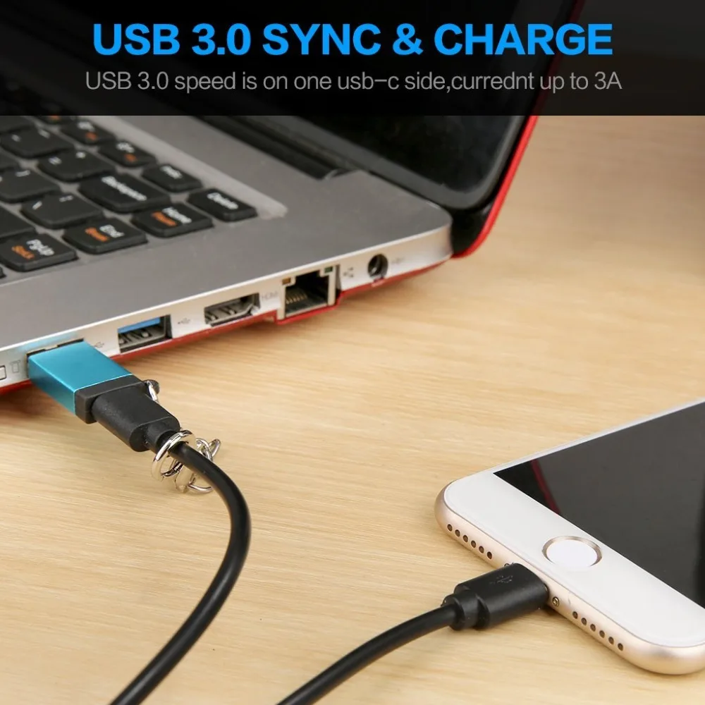 Tongdaytech type C адаптер типа OTG C Женский к USB 3,0 Мужской конвертер синхронизации данных для USB C кабель Macbook PC флэш-накопитель ноутбука