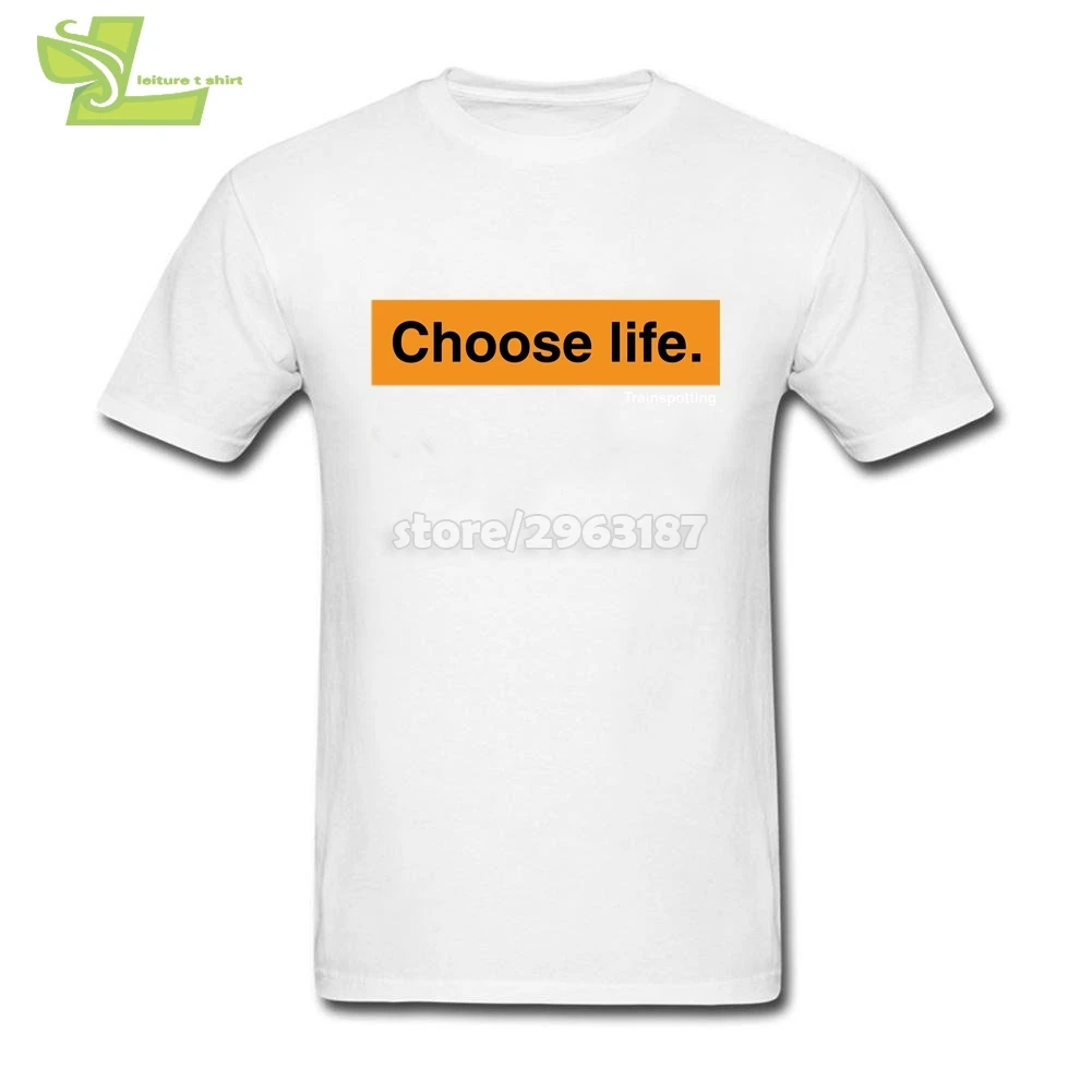 Буква Choose Life повседневные футболки мужская с круглым вырезом футболка короткими