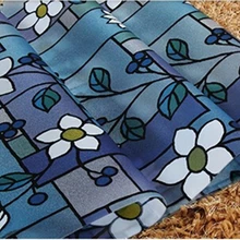 Высокий уровень безопасности наклейка для ванной пленка на окно пленка 60/90 см х 300 см тонкий матовый синий цветок стеклянный, для спальни пленка