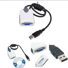 Внешний USB Графика карты USB TO VGA Converter несколько Экран Графика Дисплей