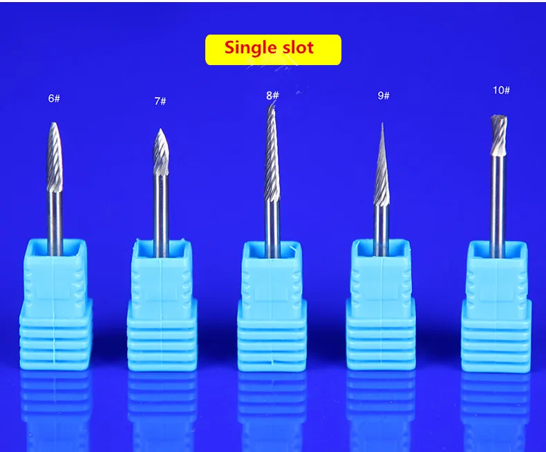 3x3 хвостовик карбида вольфрама фреза роторный инструмент один/двойной слот Алмазная резка роторный дремель инструменты электрический шлифовальный