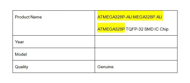 10 шт./лот Новинка для ATMEGA328P-AU MEGA328P AU ATMEGA328P TQFP-32 SMD IC чип