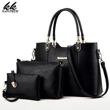 Nuevo Compuesto de la Manera Bolsos 2017 del Bolso de Messager Bolsas de Alta Calidad de Cuero de LA PU Bolsa de Asa Superior 3 Unids/set Femenina Famosa marca 8913