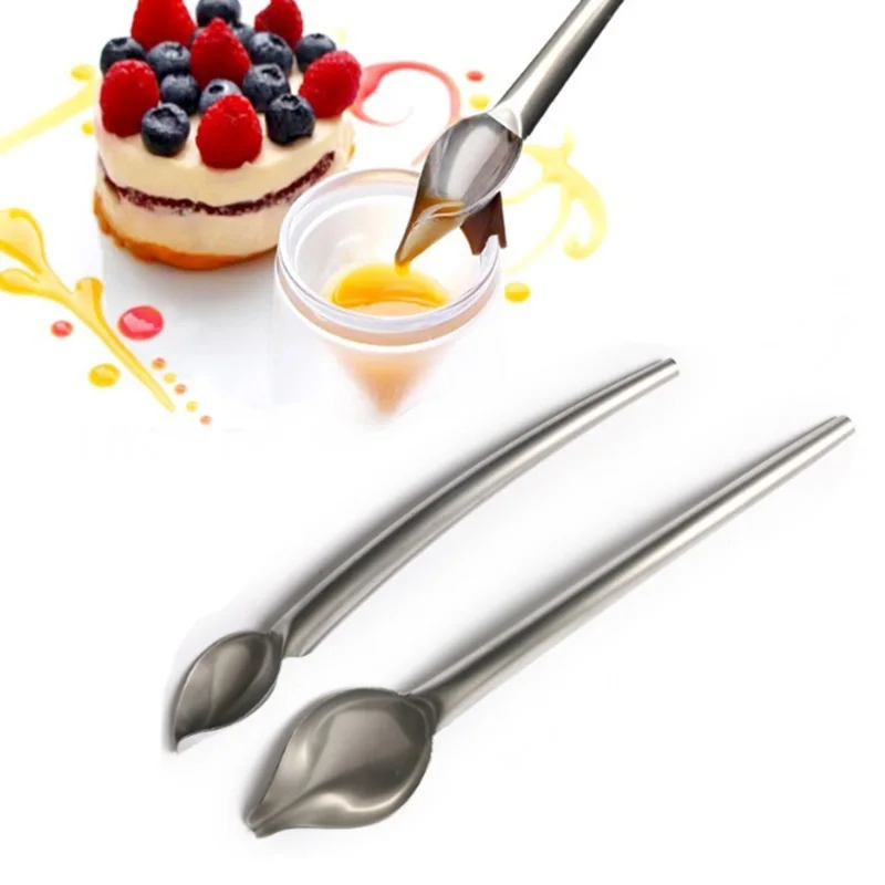 

DIY Stainless Steel Chocolate Spoon Large Pencil Filter Spoons Cake Decoration Baking Pastry Tools Accessories Kitchen Gadget