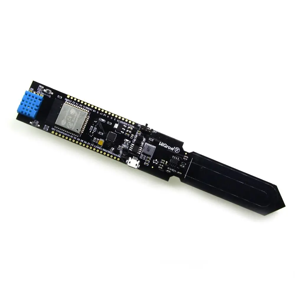

higrow ESP32 WiFi & Bluetooth Battery & DHT11 Soil temperature and humidity sensor module