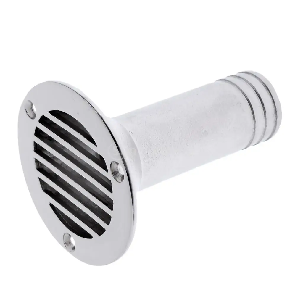 Heavy Duty Polished 316 Stainless Steel Boat Deck Drain Scupper For Marine Boat Yacht Dinghy Sailboat