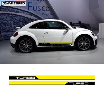 

Car Door Side Skirt Stripes Sticker Motor Sport Styling Vinyl Decal Auto Body Customized Decor Sticker For Volkswagen Beetle