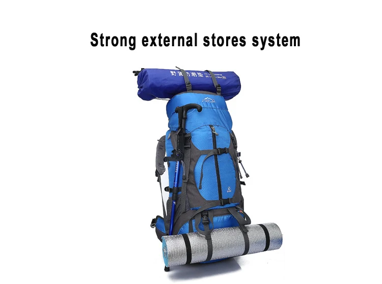 65L Large Capacity Backpack High quality Nylon Waterproof Travel bag Durable Multifunctional Rucksack For Outdoor Hiking Camping (14)
