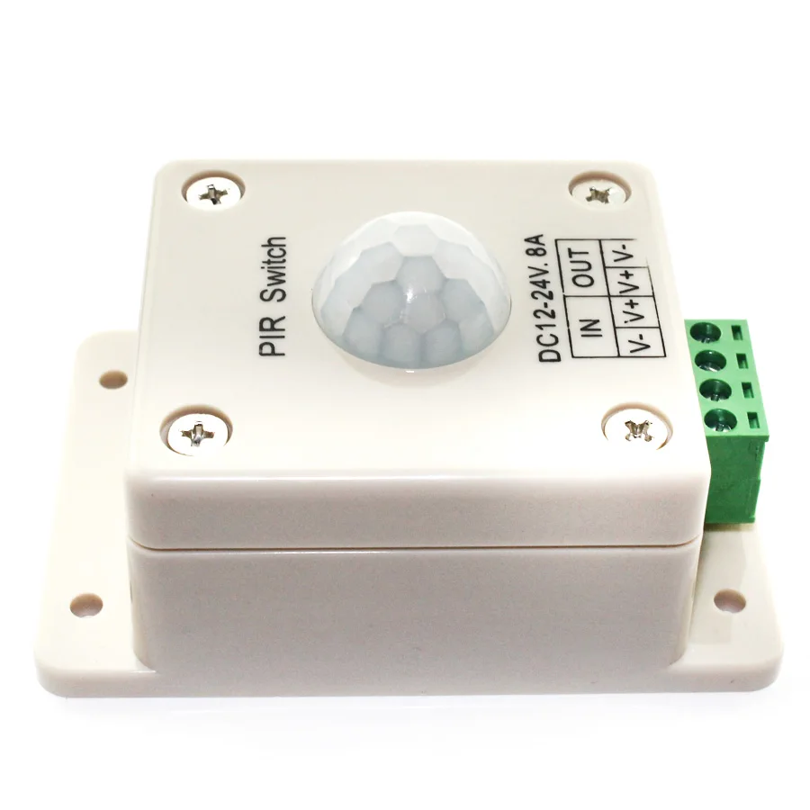 D9 LED Sensor Switch DC12V 24V 8A Automatic Infrared PIR Motion Sensor