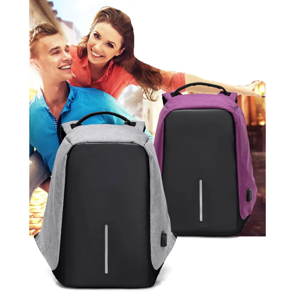 

Anti-theft Design Men Travel Backpack Shoulder Bag for College Business Women Travel Daypack with USB Charging Port Laptop Bag