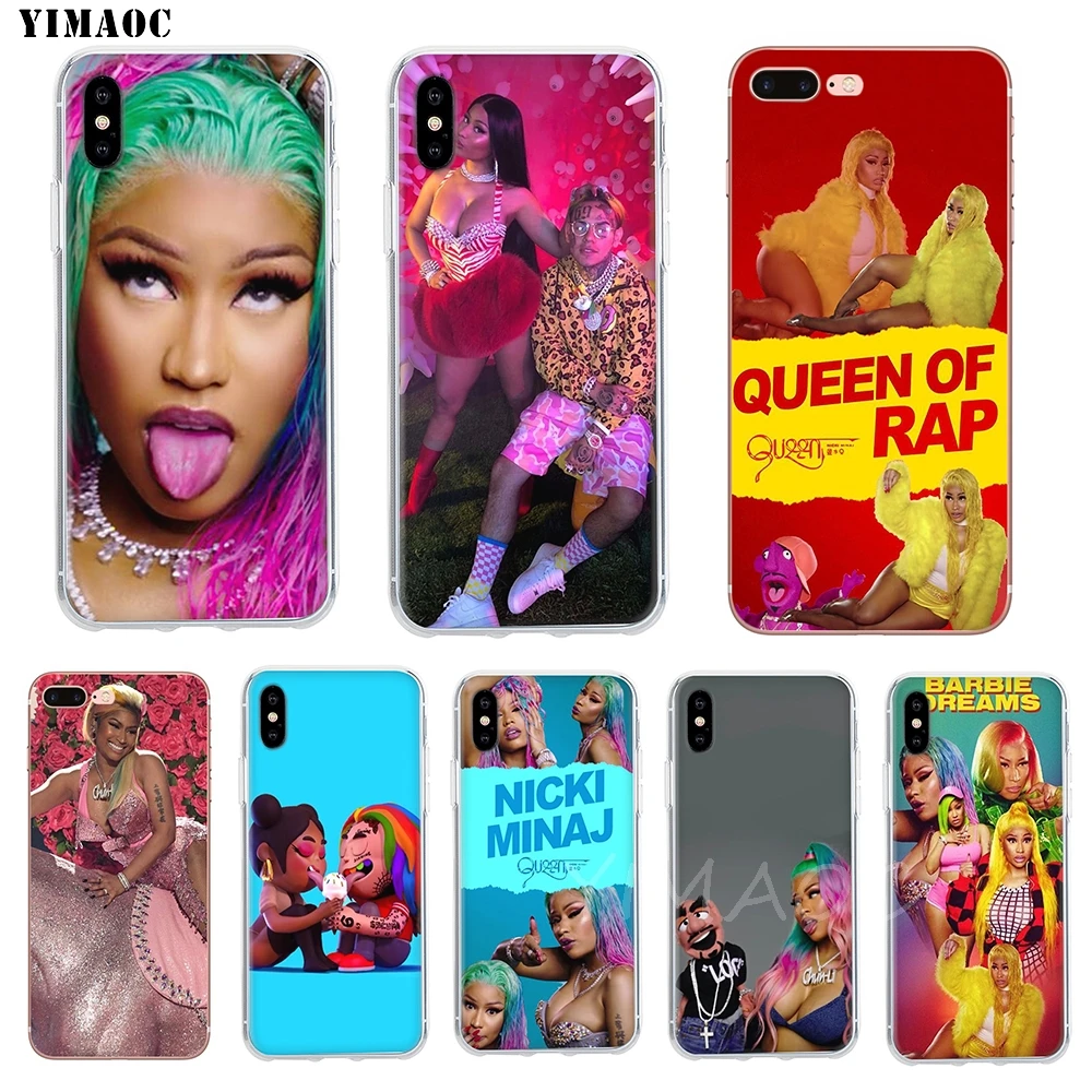 YIMAOC Nicki Minaj mi reina suave TPU funda de silicona para iPhone 7 6 6 S Plus 5 5S SE X XS X Max XR Coque de casos