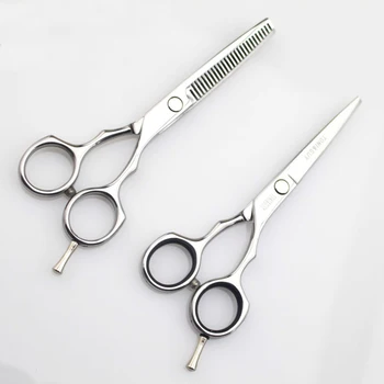 

5.5inch Single Tail Pet Stainless Steel Straight Thinning Scissor Grooming Tool Mini Hair Cut Scissor Barber Supply Shear Clip