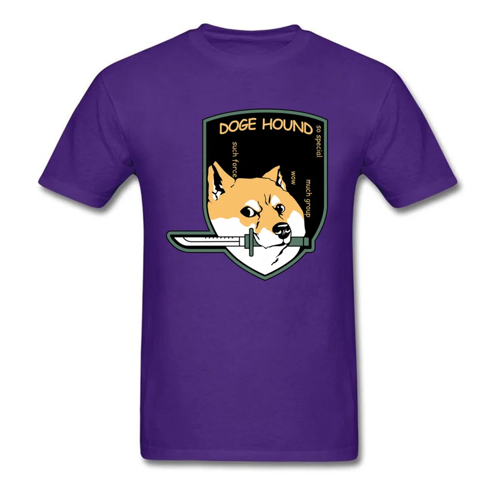 Gift dogehound 8724 Custom Short Sleeve VALENTINE DAY Tops Shirt Dominant O Neck 100% Cotton Tee Shirt Mens T-shirts dogehound 8724 purple