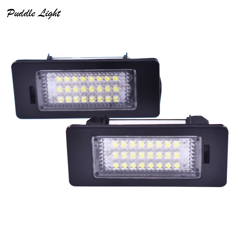 

2x NO Error Led number plate lamps For Audi A1 S1 A4 B8 A5 A6 C7 S6 A7 S7 Q5 RS5 TT2 8J TTS TTRS Car Lighting Replacement 18smd