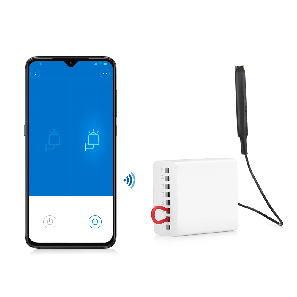 Xiaomi Mijia Aqara двухсторонний модуль управления Zigbee беспроводной релейный контроллер 2 канала работает для приложения Mijia и домашнего комплекта