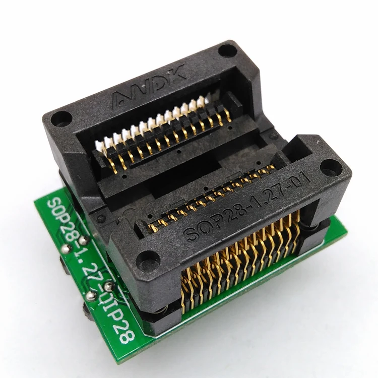 

Wholesale SOP28 300mil Programming Socket OTS-28-1.27-04 IC Test Socket Programmer Adapter burn in Socket High Quality