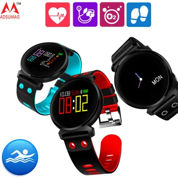 

K2 Smart Bracelet Watch IP68 waterproof OLED screen Blood Pressure Heart Rate Monitor Blood oxygen detection pedometer