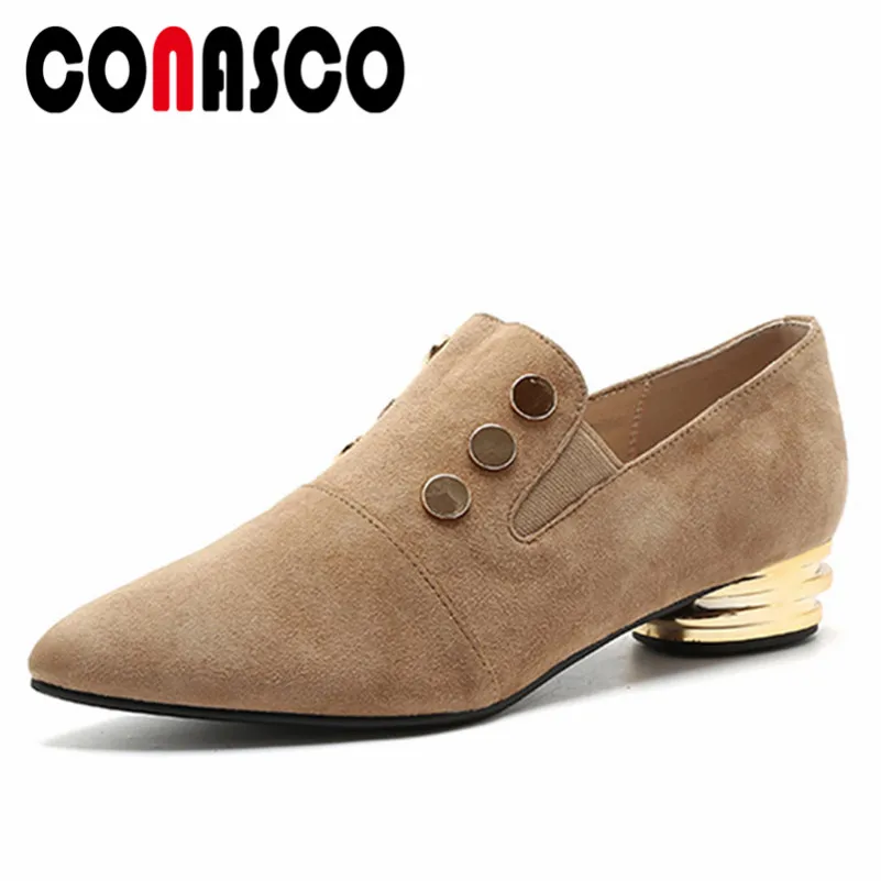 Туфли CONASCO женские из натуральной кожи элегантные вечерние туфли лодочки на