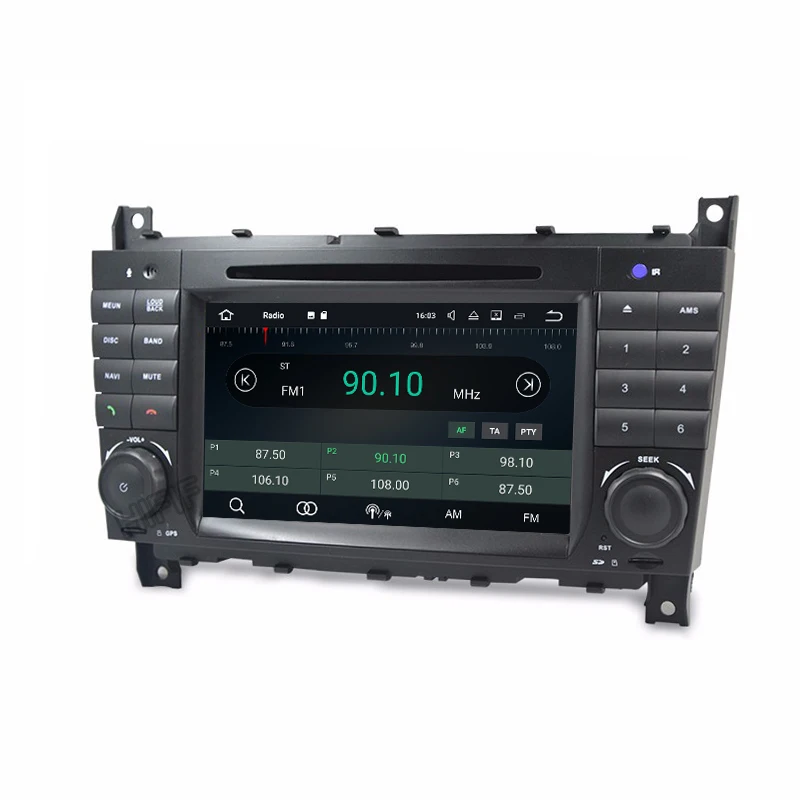 Clearance 1024X600 Quad Core Android 7.12 Car DVD for Mercedes Benz C Class W203 C200 C230 C320 CLK 200 CLK350 CLK500 GPS Radio Stereo BT 5