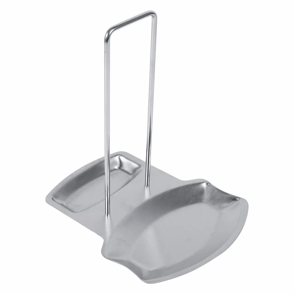 Spoon Holder Lid Spoon Rests Pot Clips Kitchen Stand Stainless Steel Pot Lid Shelf Pan Cover Lid