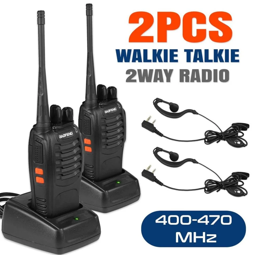 

BF-888S Walkie Talkie UHF Two Way Radio Baofeng 888s UHF 400-470MHz 16CH Portable Transceiver Communicador