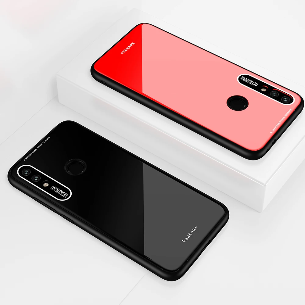 Для Xiaomi Redmi Note 7 Чехол Redmi7 градиент Аврора плексиглас задняя крышка телефона для