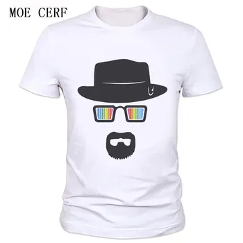 

Summer Tops Breaking Bad Heisenberg T Shirts Men's Round Neck Tshirts Fitness Short Sleeve T-shirt Can be customized C-72#