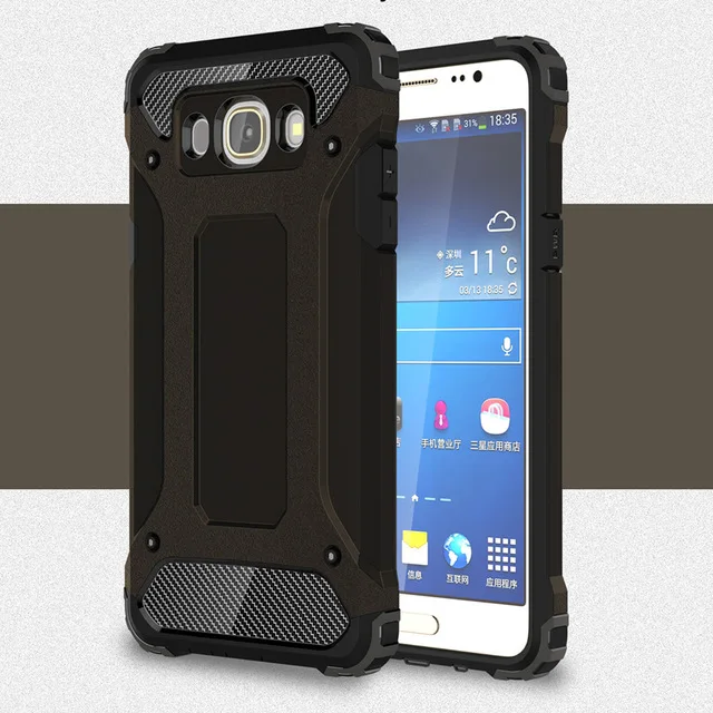 

For Samsung Galaxy J5 2015 J5 2016 J510 J510F Slim Armor Anti-Shock Silicone Hybrid Hard PC Phone Case For Samsung J5 2016 Cover