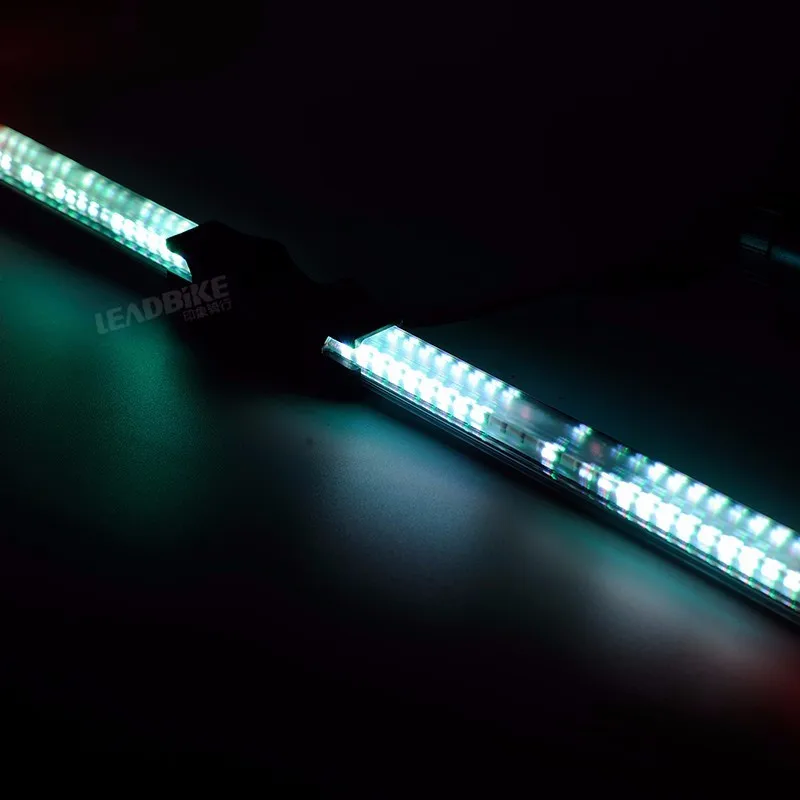 Clearance Leadbike New 64 LED RGB Bicycle Wheel Spoke Light Waterproof Programmable DIY Light Bike Smart Lamp Double-sided Display Pattern 21
