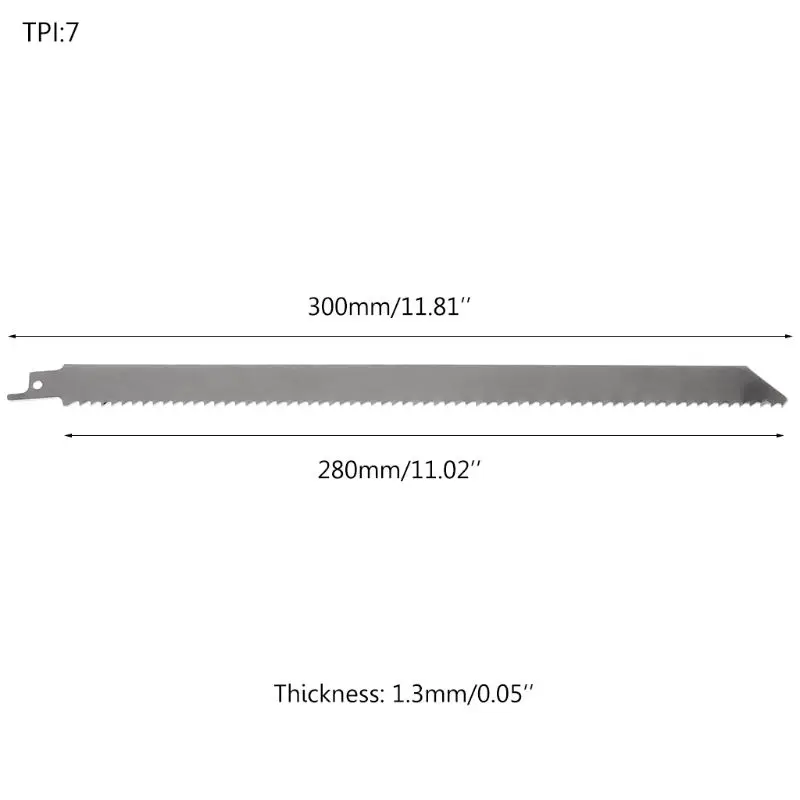 1 шт. нержавеющая сталь 300 мм возвратно-поступательное лезвие силовой пилы с тонкими зубами эффективное для резки древесины деревообрабатывающий инструмент Аксессуары