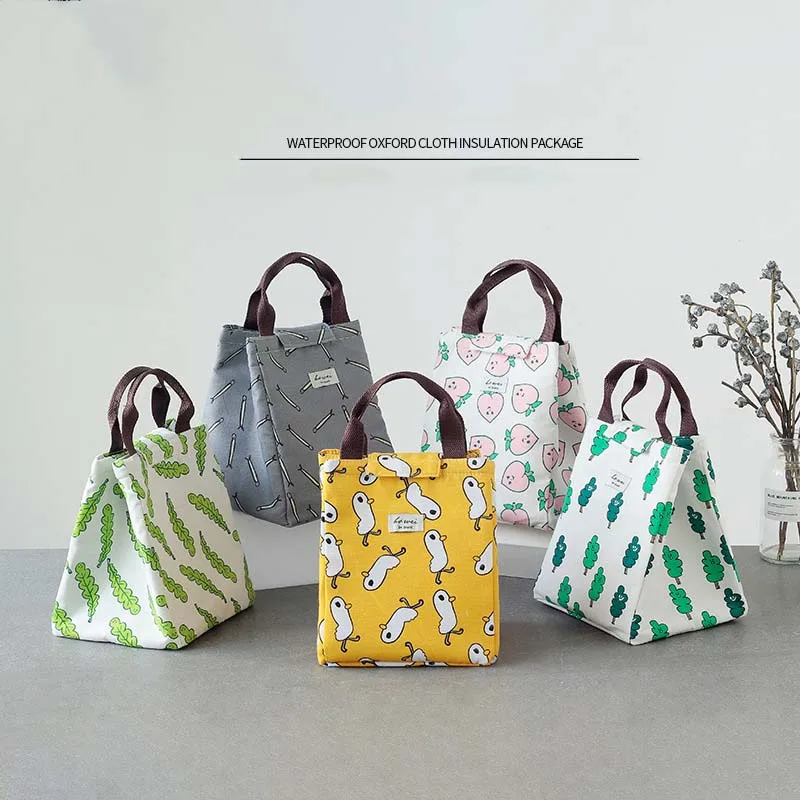 

High Quality Cute Insulation Bag Portable Waterproof Lunch Bag Multi-function Zipper Aluminum Foil Thickening Insulation Handbag
