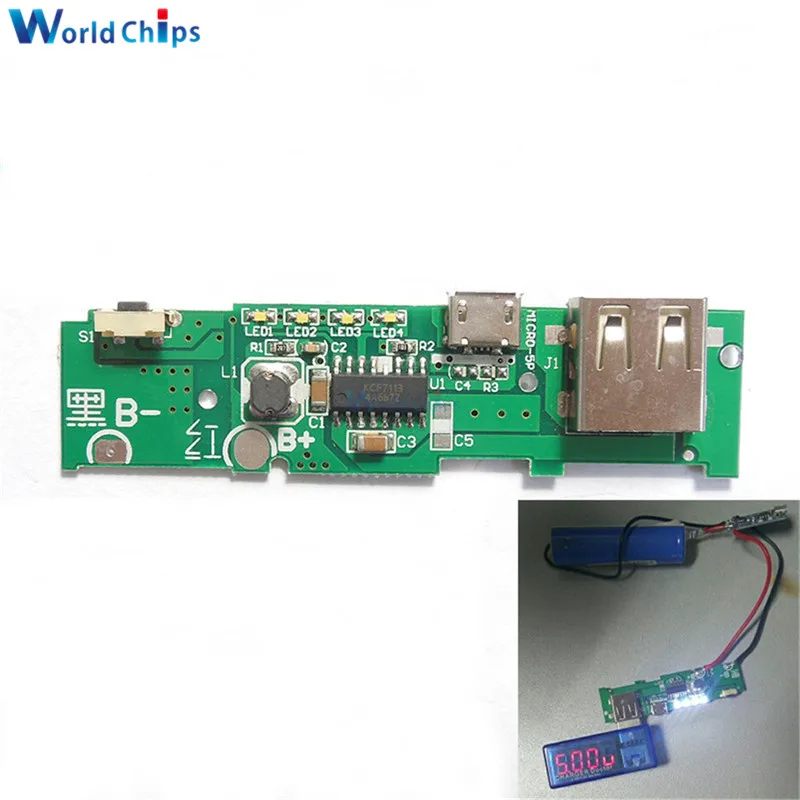 1PCS 5PC 10PC 5V 1A Power Bank Charger Module Charging