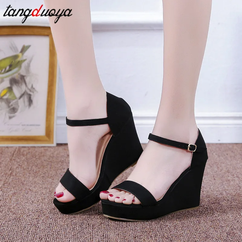 

ladies sandals summer casual sandals women shoes high heels shoes thick platform sandals wedges shoes for women big size 35-42