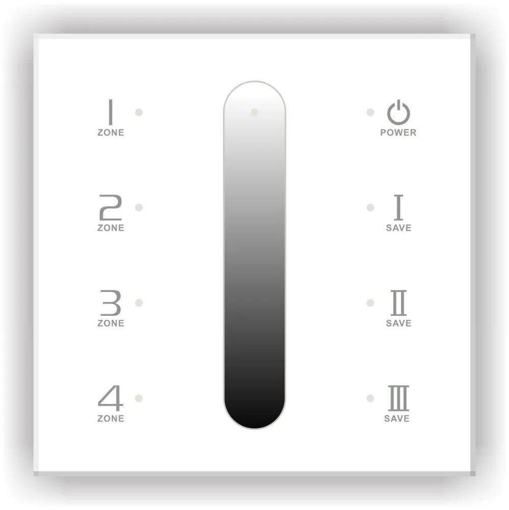 

D5;Multi-zone DMX512 led touch dimmer;DC12-24V input;4 Zones control;DMX512 signal output