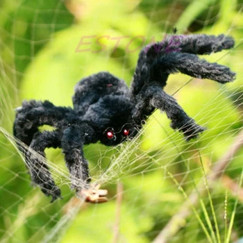 

Plush Spider Halloween Prop Parties Bar Indoor Outdoor Decorations Spider Funny