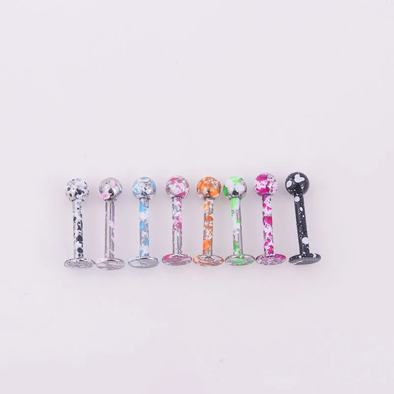 

8pcs/set Surgical Steel Labret Monroe Lip Ring Piercing Jewelry Cartilage Tragus Ear Studs Screw Percing Nose Ring Bijoux