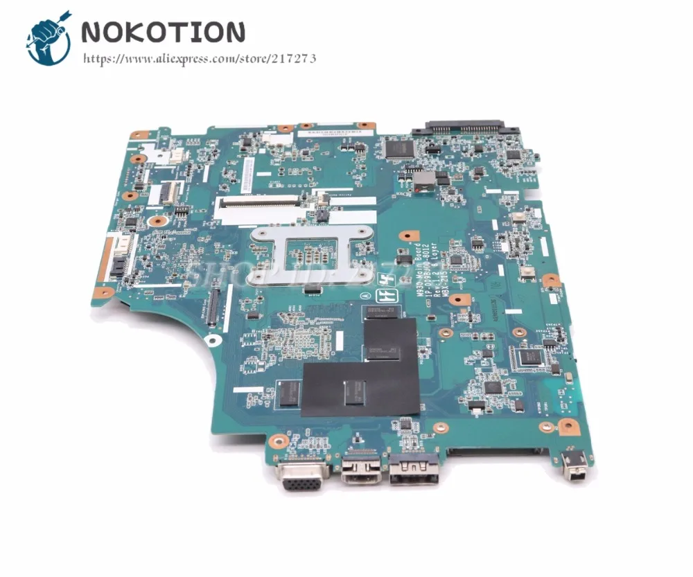 NOKOTION For Sony VPCF PCG-81114L Laptop Motherboard A1765405A MBX-215 M930 1P-009BJ00-8012 Main Board GT330M 1GB